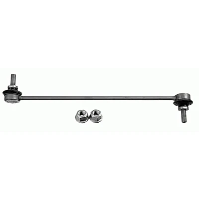 Image of 31356759537, 31356778831, 6759537, 6778831 Anti roll bar link LEMFÖRDER 25522 02 Front Axle, both sides 299mm M10x1,5 Steel MINI: Convertible