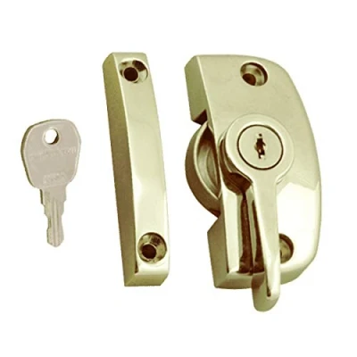 Image of ASEC Window Pivot Lock Gold Locking With 8.5mm Keep
