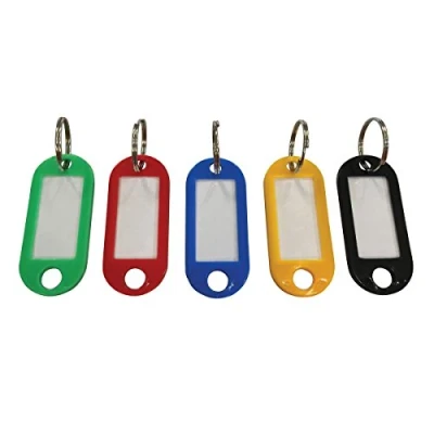Image of 5 Star Facilities Key Hanger Standard with Fob Black 50x22mm [Pack 100]