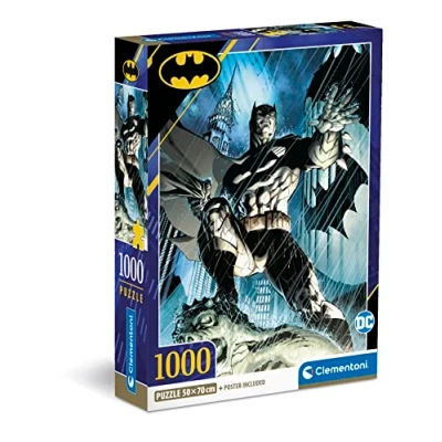 Image of Clementoni 39714 Batman Puzzle 1000 Pieces Adult Jigsaw Puzzles, Made in Italy, Multi Coloured