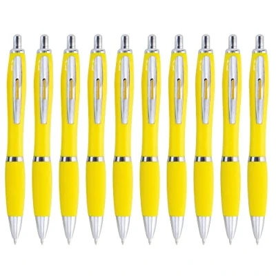Image of presents &amp; more Ballpoint Pen, Yellow, 10 Count (Pack of 1)