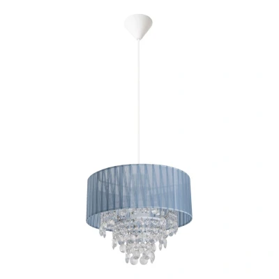 Image of Kristallo Pendant Ceiling Light Grey 1xE27