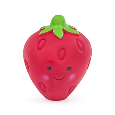 Image of Petface Latex Strawberry Soft Chew Dog Toy, Large