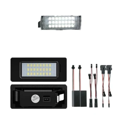 Image of VAKIRA 2x LED Number License Plate Light Lamps, for VW, Passat CC, Golf, Polo, Tiguan, Jetta, Caddy, Beetle, Touran, Touareg Atlas Crafter Amarok Rear