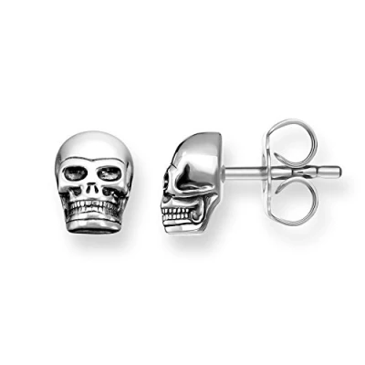 Image of Thomas Sabo H1731 001 12 Unisex Sterling Silver Stud Earrings, one size, Silver, No Gemstone