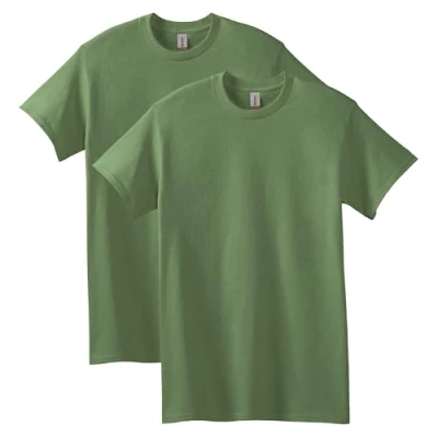 Image of Gildan Heavy Cotton T Shirt, Style G5000, Multipack, Military Green (2 Pack), L (Pack of 2)