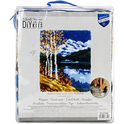 Image of Vervaco Latch Hook Rug Kit, Cotton, Assorted
