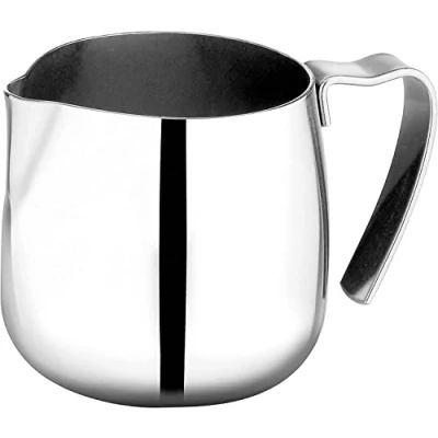Image of VIA CREMA Stainless Steel Milk Frother Jug for Coffe Machine Frothing Pitcher Coffee