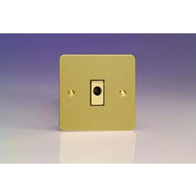 Image of Varilight 16A Flex Outlet Plate Brushed Brass XFBFOD