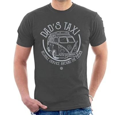 Image of Volkswagen Dads Taxi Camper Men&#039;s T Shirt Black