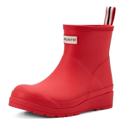 Image of Hunter Women&#039;s Original Play Boot Short/mid Rain, Red, 7 UK