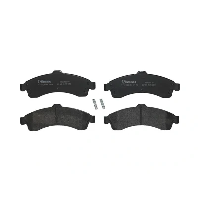 Image of 7759D882 Brake pad set BREMBO P 10 009 with acoustic wear warning without accessories