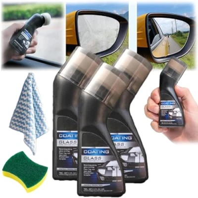 Image of Liocwocne Magic Gem Coating Glass, Anti Fog Coating, For Car Windshield, Micro Molecular Agent Wiper, Agent, Defogging Windshield (3pc)