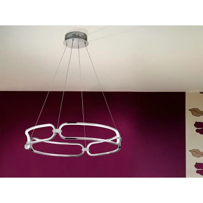 Image of Colette Integrated LED Ceiling Pendant Chrome