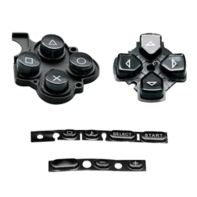 Image of OSTENT Buttons Key Pad Set Repair Replacement for Sony PSP 3000 Series Console Color Black