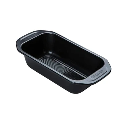 Image of Circulon Ultimum 2lb Loaf Tin Non Stick 9 Inch Tins for Baking, Freezer and Dishwasher Safe Carbon Steel Bakeware, Black