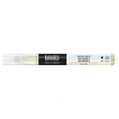 Image of Liquitex 2 4 mm Fine Nib Paint Marker Neutral Grey 8