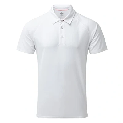 Image of Gill Mens UV Tec Polo Shirt Quick Drying with 50+ Sun Protection (White L)