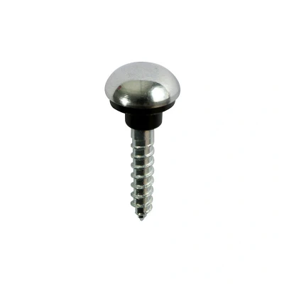 Image of 2x TIMCO Mirror Hanging Screws Zinc Chrome Dome 08112CMIR200 Pack of 200