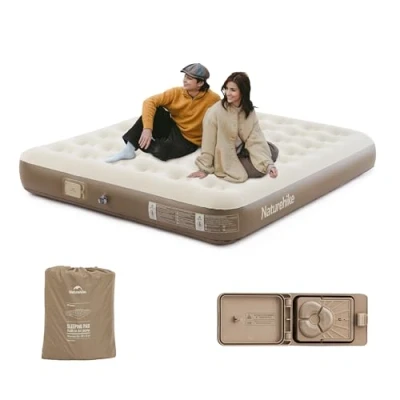 Image of Naturehike Air Mattress 2 Persons with Rechargeable Electric Pump 200x150x25cm Self Inflating Bed 300kg MAX Premium Guest Camping and Home Use Inflatable