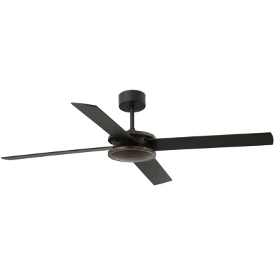 Image of Polea Ceiling Fan 132cm Brown 4 Blades