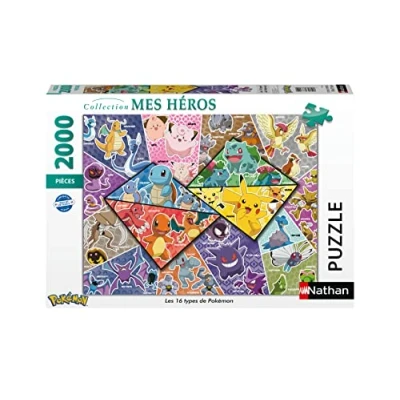 Image of Nathan 4005556873142 Puzzle 2000 pièces Photo d&#039;art pokemon Adult