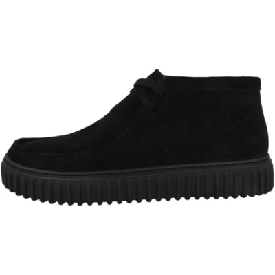 Image of Clarks TORHILL HI men&#039;s Shoes (High top Trainers) in Black