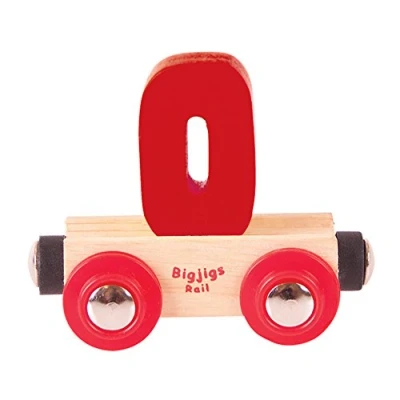 Image of Bigjigs Rail Name Number 0 (Dark Red)