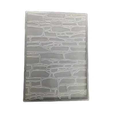 Image of WooYangFun 3D texured Wall Brick Embossing Folder for Card Making Floral DIY Plastic Scrapbooking Photo Album Paper Craft Decoration Template Mold