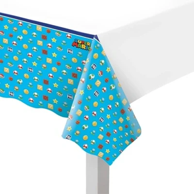 Image of (PKT) Super Mario Plastic Tablecover 1.37m x 2.43m