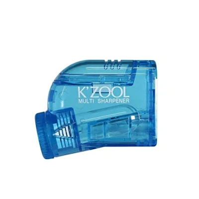 Image of KUTSUWA STAD K&#039;ZOOL Sharpness Adjustable Pencil Sharpener, Translucent Blue (RS035BL)