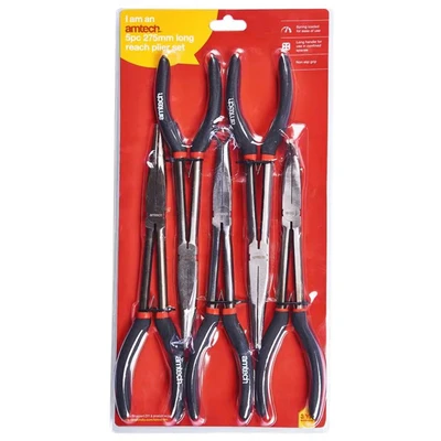 Image of Amtech B0790 5 Piece 280mm (11&quot;) Long Reach Plier Set