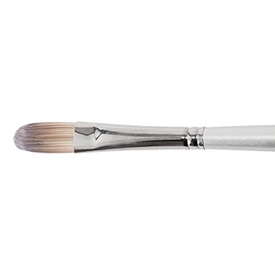 Image of Daler Rowney Cryla Acrylic Brush, Firm Synthetic Hair, Long Handle, Filbert, 8