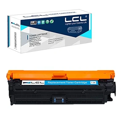 Image of LCL Remanufactured Toner Cartridge 307A CE741A (1 Cyan) Replacement for HP Color Laserjet CP5225 CP5225n CP5225dn
