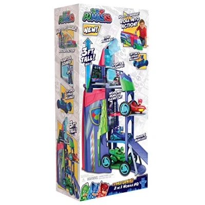 Image of PJ Masks Transforming 2 in 1 Mobile HQ, Kids Toys for Ages 3 Up by Just Play
