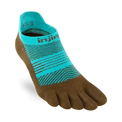 Image of Injinji Women&#039;s Run Lightweight No Show (Medium/Large, Atlantis), Atlantis, M L