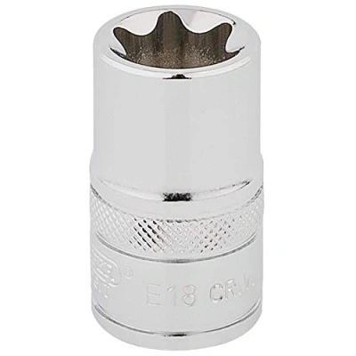 Image of Draper TX STAR� Socket, 1/2&quot; Sq. Dr., E18