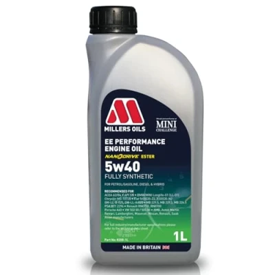 Image of Millers Oils EE Performance 5w40 C3 SN 229.51 505.01 LL04 Engine Oil, 1 litre