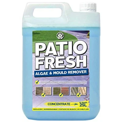 Image of GardenersDream Patio Cleaner 1 x 5L Concentrated Outdoor Algae &amp; Mould Remover for Fencing Decking Patios Outside Concentrate 5 Litre Bottle (Makes 25 litres) Pet Safe Just Simply Spray Solution