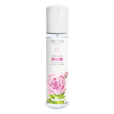 Image of Essences Bulgaria Organic Rose Floral Water 250ml Rosa damascena 100% Pure and Natural Anti Age Refreshing Beauty Mist Alcohol Free Makeup Remover Hydrating Vegan