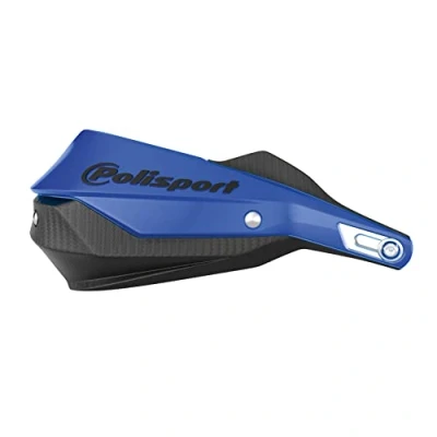 Image of Polisport 8308800003 Hand Protectors Trail Blazer 2 Mounting Points with Plastic Bridge MX Style Including Kit Compatible All MX/Enduro Models in Blue/Black