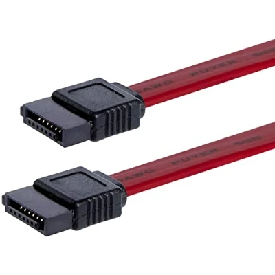 Image of StarTech.com 12in SATA Serial ATA cable 150/300 (F) to 1 ft red SATA12