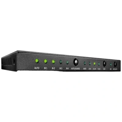 Image of LINDY 38249 4 Port HDMI 2.0 18G Switch with Audio