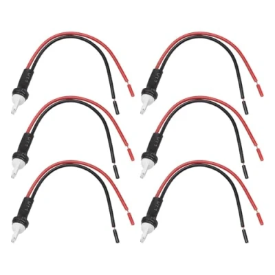 Image of VGOL 6Pcs T10 Male Socket Extended Wire Connector Plug Adapter Assembly Holders fits 194 168 W 5W Wiring Harness for Turn Signal Lights Daytime Running Light