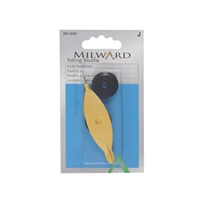Image of MILWARD Tatting Shuttle with Hook &amp; Bobbin, Multicolor, One Size