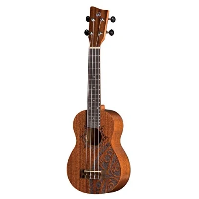 Image of GEWA Sopran ukulele Manoa KT SO Inca Sapelli silk Matt finish, with Gig Bag