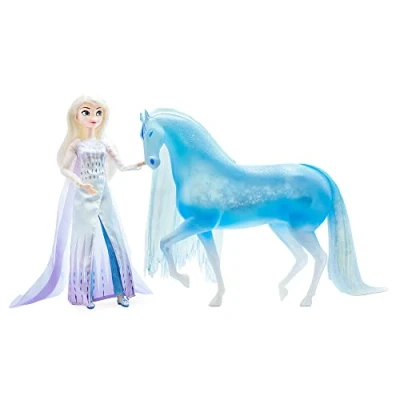 Image of Disney Elsa and Ice Nokk Figure Set Frozen 2, Multicolored