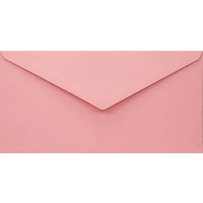 Image of Netuno 100 Long Pink envelopes DL 110x220 mm 4.33x8.66 inches 110gsm Woodstock Rosa eco Friendly Recycled Paper Coloured Pour Invitations Greeting Cards Weddings Birthday