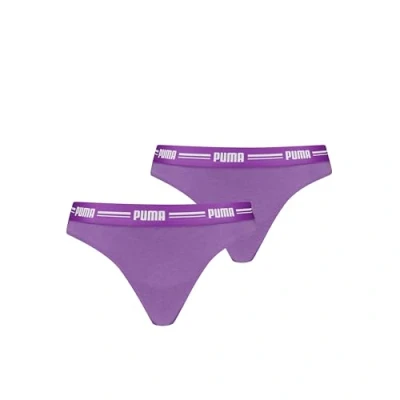 Image of Puma Women 2 PACK Thong, Women&#039;s, Size: XS, Astor purple