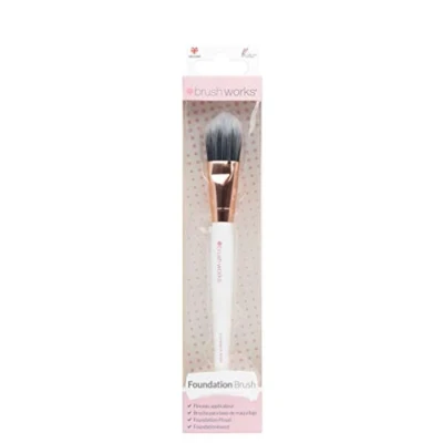 Image of Brushworks White &amp; Gold Foundation Brush